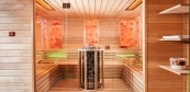 Finnish sauna and infrared sauna in one