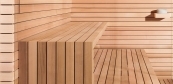 Individual Finnish sauna in minimal style