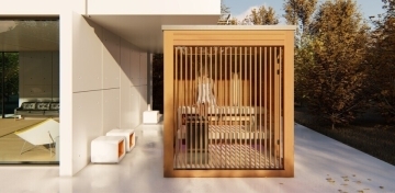  Outdoor sauna construction