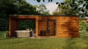  Sauna house with jacuzzi