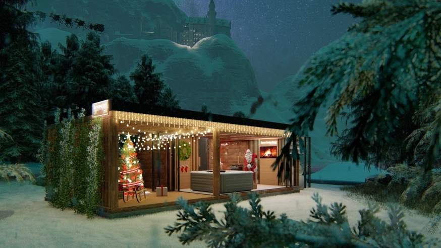 Christmas in the sauna