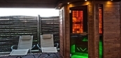 Combined wellness sauna terrace