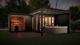 Custom sauna house design, construction
