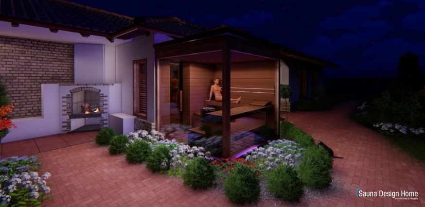 Garden sauna plan