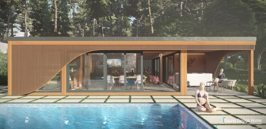 Home wellness and sauna house construction
