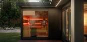 Modern sauna, sauna house