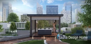 Outdoor Pergola in ash grey waterproof with BLUETOOTH sound system Outdoor Pergola in ash grey waterproof with BLUETOOTH sound system