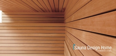 Sauna panelling in minimal style