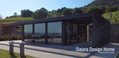  Custom outdoor sauna construction