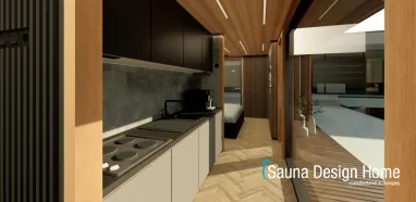 Wellness Cabin Kitchen
