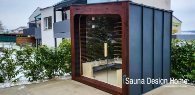 Outdoor sauna production