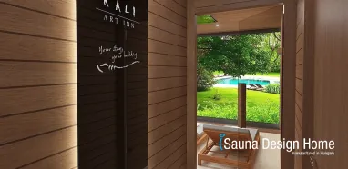 Wellness sauna house