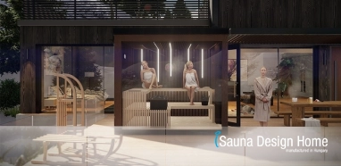 Outdoor luxury sauna