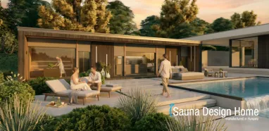 Outdoor sauna house