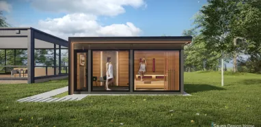 Modern sauna house