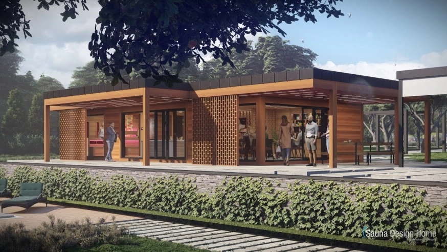 Comfort, private wellness sauna house