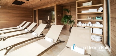 Wellness sauna house