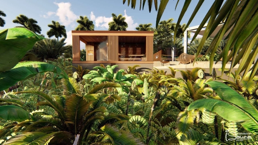 iSauna sauna house  - as an exclusive room for hot yoga