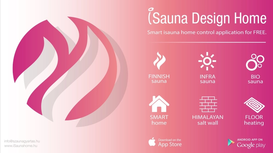 The genuine comfort begins with a smart iSauna sauna house. - The new application from iSauna Home