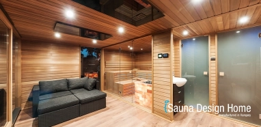Combined sauna house
