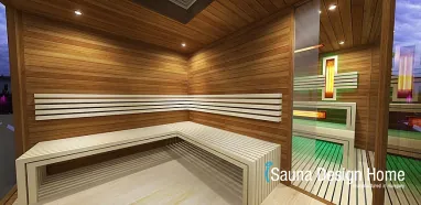 Garden sauna house construction