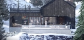 Unique outdoor sauna contruction