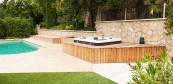 Sunbathing terrace with whirlpool