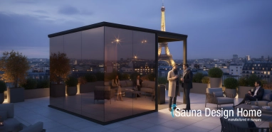 Mirror Glass Sauna