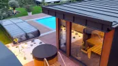 Sauna with Terrace and Hot Tub Sauna with Terrace and Hot Tub