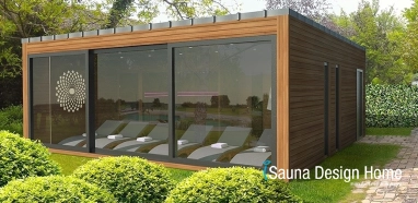 Premium outdoor wellness sauna