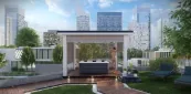 Pergola zipSCREEN with shade in white Villeroy & Boch with jacuzzi Pergola zipSCREEN with shade in white Villeroy & Boch with jacuzzi