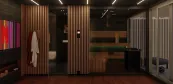  Sauna with water block