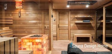 Wellness house with combined sauna