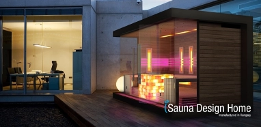 Outdoor sauna house building