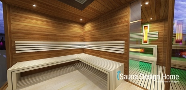 Garden sauna house construction