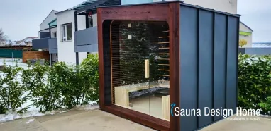 Outdoor sauna production