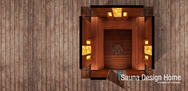 Combined sauna with canopy