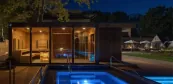 Construction of garden sauna house