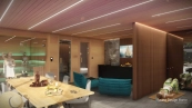  Individual solid wood room dividers, wall design elements