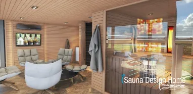 Outdoor sauna production Outdoor sauna production