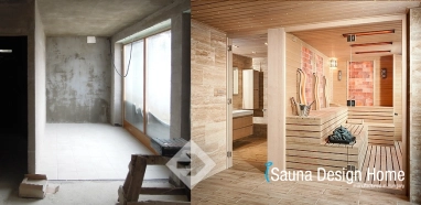Wellness sauna house design
