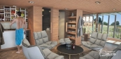 Outdoor wellness sauna