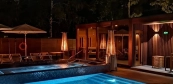 Outdoor sauna, sauna house production