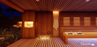 Hot yoga studio