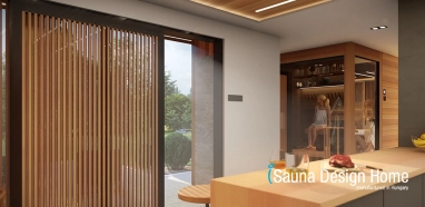 outdoor luxus sauna house