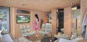 Combined sauna house