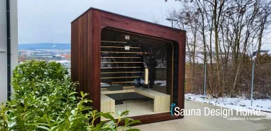  Construction of outdoor design saunas
