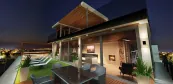 Garden sauna on a roof terrace Garden sauna on a roof terrace