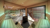 Unique Finnish sauna with steam