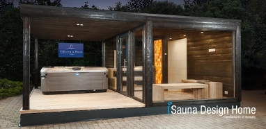 Outdoor sauna house